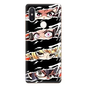 Силіконові чохлі з очіма Anime для Сяомі Мі8 СЕ (Очі на чорному)