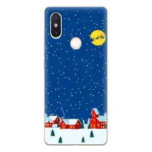 Силіконовий бампер на різдво для Xiaomi Mi8 Special Edition (Місто в снігу)