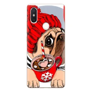 Бампер для Xiaomi Mi8 Special Edition с картинкой "Песики" (Грустная собака)