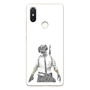 Силиконовый чехол с картинкой "Герой Pubg" на Xiaomi Mi8 Special Edition (Из букв)