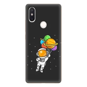 Силиконовый Чехол с принтом "Космонавты" на Xiaomi Mi8 Special Edition (Космонавт с шариками)