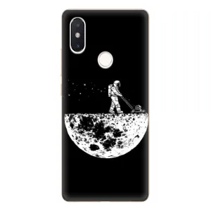 Силиконовый Чехол с принтом "Космонавты" на Xiaomi Mi8 Special Edition (Космонавт)