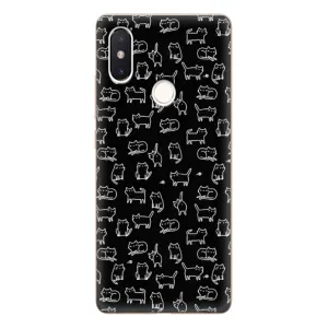 Чехол на тематику: Коты для Xiaomi Mi 8 SE (Котики на черном)