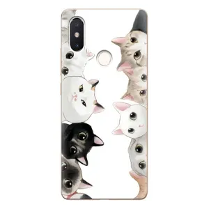 Силиконовый чехол с котиком для Xiaomi Mi8 Special Edition (Коты)