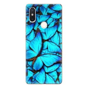 Силиконовый бампер с картинкой животных для Xiaomi Mi8 Special Edition (Крылья бабочек)