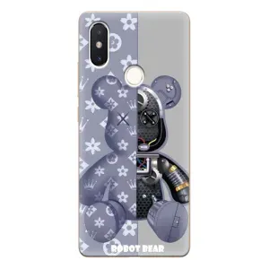 Силиконовый чехол для Xiaomi Mi8 Special Edition (Медведь Louis Vuitton)