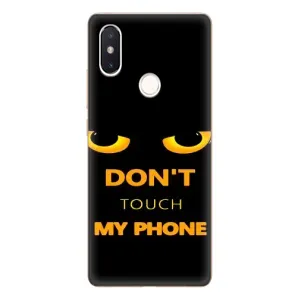 Чехол с Прикольным принтом на Xiaomi Mi8 Special Edition (Не трогай мой телефон)