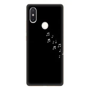 Чехол с картинками на черном фоне для Xiaomi Mi8 Special Edition (Ноты)