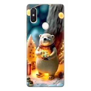 Чохли на Новий Рік Xiaomi Mi8 Special Edition (Новорічний ведмедик)