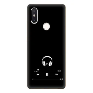 Чехол с картинками на черном фоне для Xiaomi Mi8 Special Edition (Плеер)
