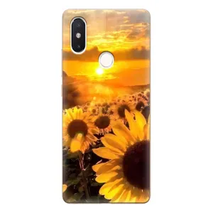 Чехол с Цветами для Xiaomi Mi8 Special Edition (поле подсолнухов)
