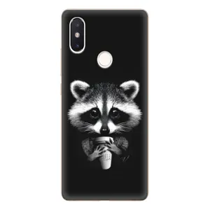 Силиконовый Чехол с Енотами на Xiaomi Mi8 Special Edition (С кофем)