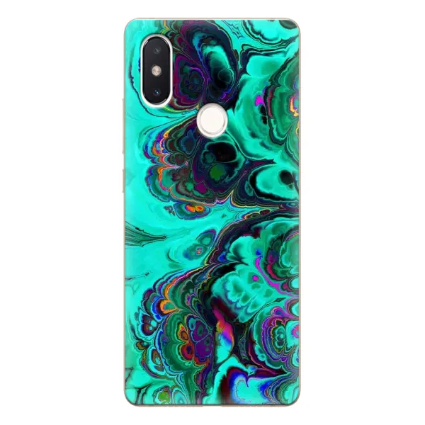 Чехол с рисунком «Салатный мрамор» для Xiaomi Mi 8 SE