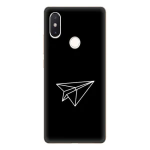 Чехол с картинками на черном фоне для Xiaomi Mi8 Special Edition (Самолетик)