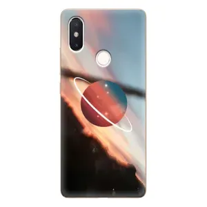 Чехол (ТПУ) с планетами на Xiaomi Mi8 Special Edition (Сатурн)