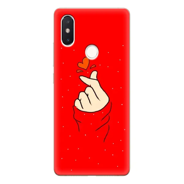 Чохол з малюнком «Сердечко на червоному» для Xiaomi Mi 8 SE Чохол з малюнком «Сердечко на червоному» для Xiaomi Mi 8 SE