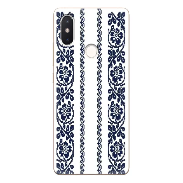 Чехол с рисунком «Синяя вышиванка» для Xiaomi Mi 8 SE Чехол с рисунком «Синяя вышиванка» для Xiaomi Mi 8 SE