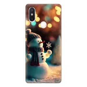 Чохли на Новий Рік Xiaomi Mi8 Special Edition (Сніговик святковий)