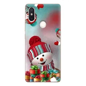 Чохли на Новий Рік Xiaomi Mi8 Special Edition (Сніговик в шапці)