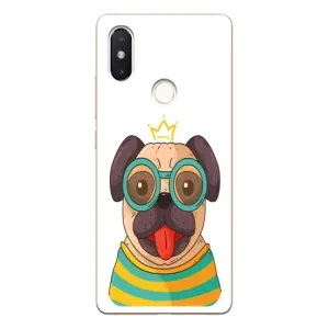 Бампер для Xiaomi Mi8 Special Edition с картинкой "Песики" (Собака Король)