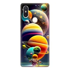 Чехол (ТПУ) с планетами на Xiaomi Mi8 Special Edition (Солнечна система)