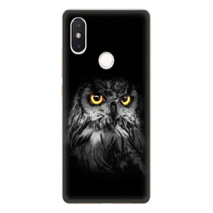 Чехлы с принтом СОВЫ для Xiaomi Mi8 Special Edition (Сова на чёрном)