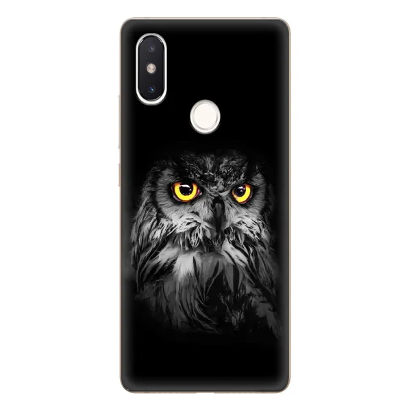 Чехол с рисунком «Сова на чёрном» для Xiaomi Mi 8 SE Чехол с рисунком «Сова на чёрном» для Xiaomi Mi 8 SE