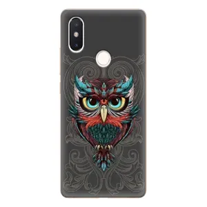 Чехлы с принтом СОВЫ для Xiaomi Mi8 Special Edition (Сова на сером)