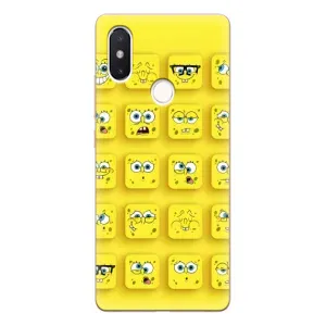 Силиконовый чехол Спанч Боб на Сяоми Ми8 СЕ (Спанч-БОБ)