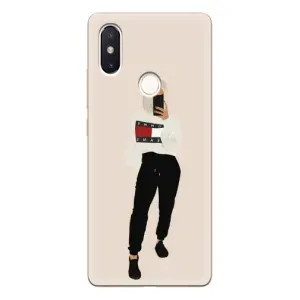 Силиконовый Чехол на Xiaomi Mi8 Special Edition с картинкой Стильных Девушек (Стильная)