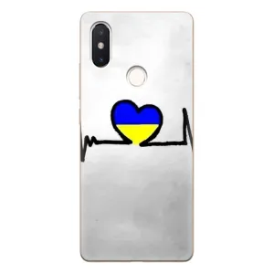 Силиконовый Чехол на Xiaomi Mi8 Special Edition (Я-Украина) (Украинская кардиограмма)