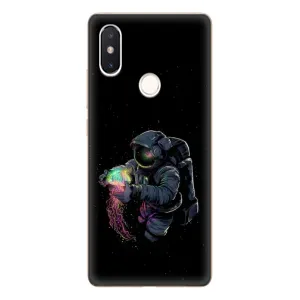 Силиконовый Чехол с принтом "Космонавты" на Xiaomi Mi8 Special Edition (В руках земля)