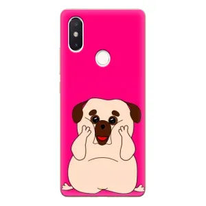 Чехол (ТПУ) Милые собачки для Xiaomi Mi8 Special Edition (Веселый Мопсик)