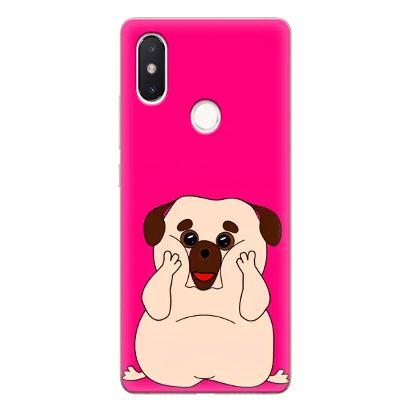 Чехол с рисунком «Веселый Мопсик» для Xiaomi Mi 8 SE Чехол с рисунком «Веселый Мопсик» для Xiaomi Mi 8 SE