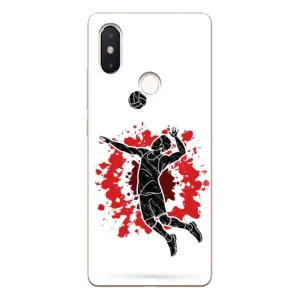Чехлы с принтом Спортивная тематика для Xiaomi Mi8 Special Edition (Волейболист)