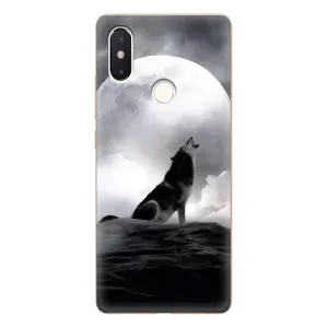Чехол с Волком на Xiaomi Mi8 Special Edition (Волк и луна)