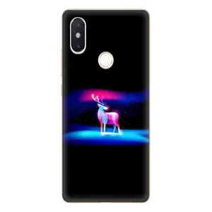 Силиконовый бампер с картинкой животных для Xiaomi Mi8 Special Edition (Яркий олень)