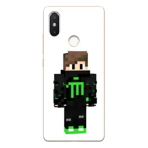 Чехлы для Xiaomi Mi8 Special Edition (Персонажи Майн Крафт)