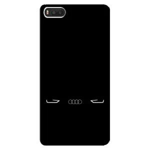 Силиконовый бампер с картинкой машины на Xiaomi Mi8 (Силует Audi)