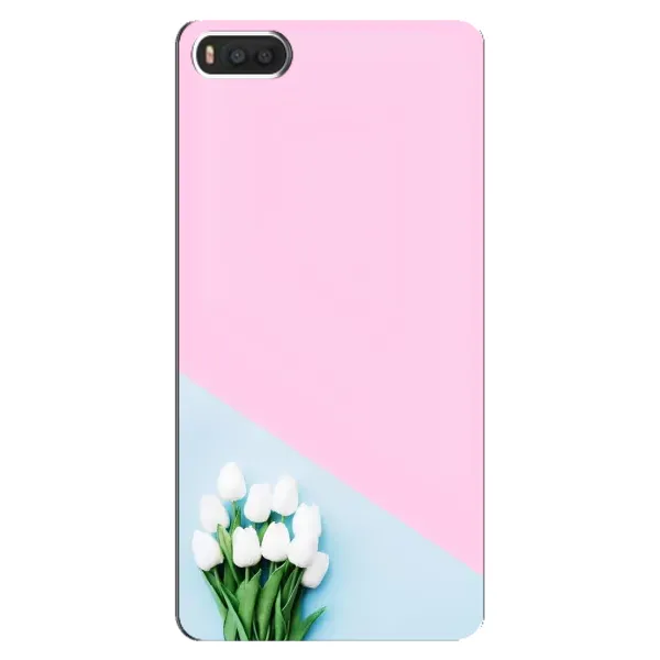 Чехол с рисунком «Белые тюльпаны» для Xiaomi Mi8