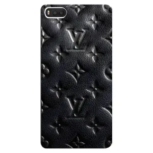 Текстурный Чехол Louis Vuitton для Сяоми Ми 8 (Черный ЛВ)