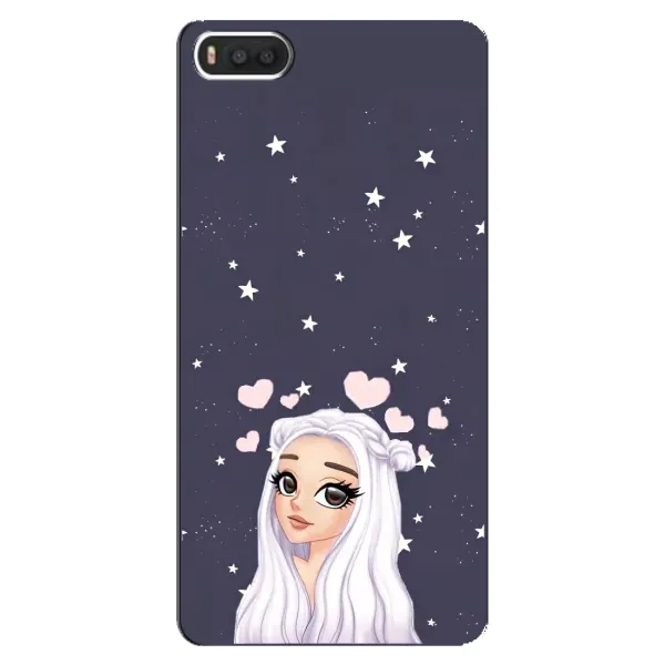Чехол с рисунком «Девушка и сердечки» для Xiaomi Mi8 Чехол с рисунком «Девушка и сердечки» для Xiaomi Mi8