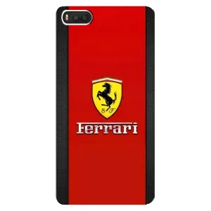 Силиконовый бампер с картинкой машины на Xiaomi Mi8 (Ferrari Logo)