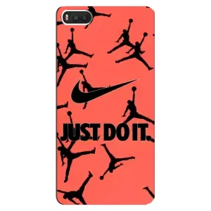 Силиконовый Чехол Nike Air Jordan на Сяоми Ми 8 (Just Do It)