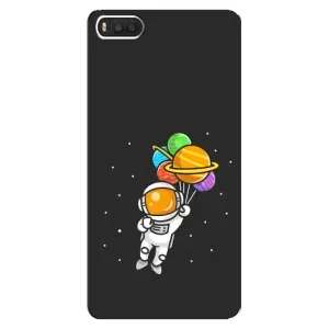 Силіконовый Чохол з принтом "Космонавти" на Xiaomi Mi8 (Космонавт з кульками)