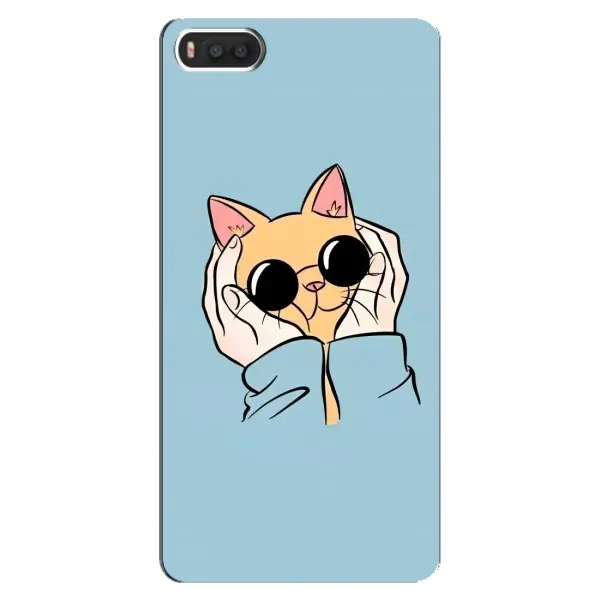 Чехол с рисунком «КОТИК в очках» для Xiaomi Mi8 Чехол с рисунком «КОТИК в очках» для Xiaomi Mi8