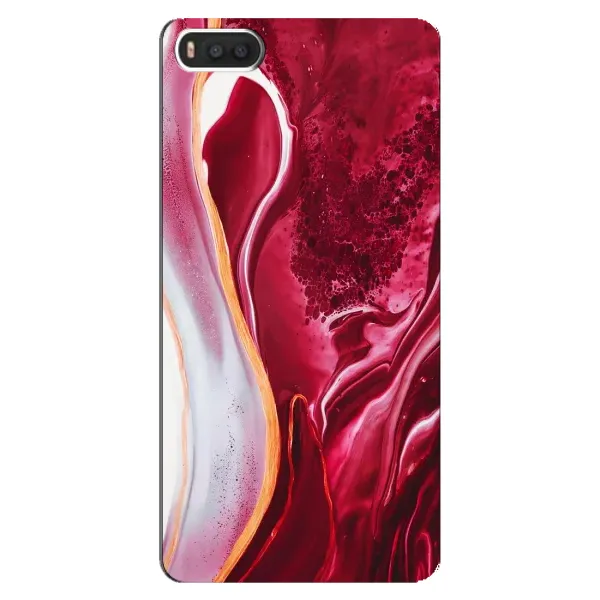 Чехол с рисунком «Красный мрамор» для Xiaomi Mi8 Чехол с рисунком «Красный мрамор» для Xiaomi Mi8