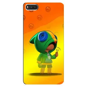 Чохол Бравл Старс для Xiaomi Mi8 (LEON в кофті)