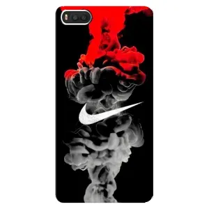 Силиконовый Чехол на Xiaomi Mi8 с картинкой Nike (Nike дым)