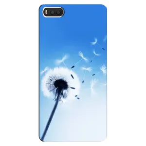Силиконовый Чехол с одуванчиками на Xiaomi Mi8 (Одуванчик на голубом)